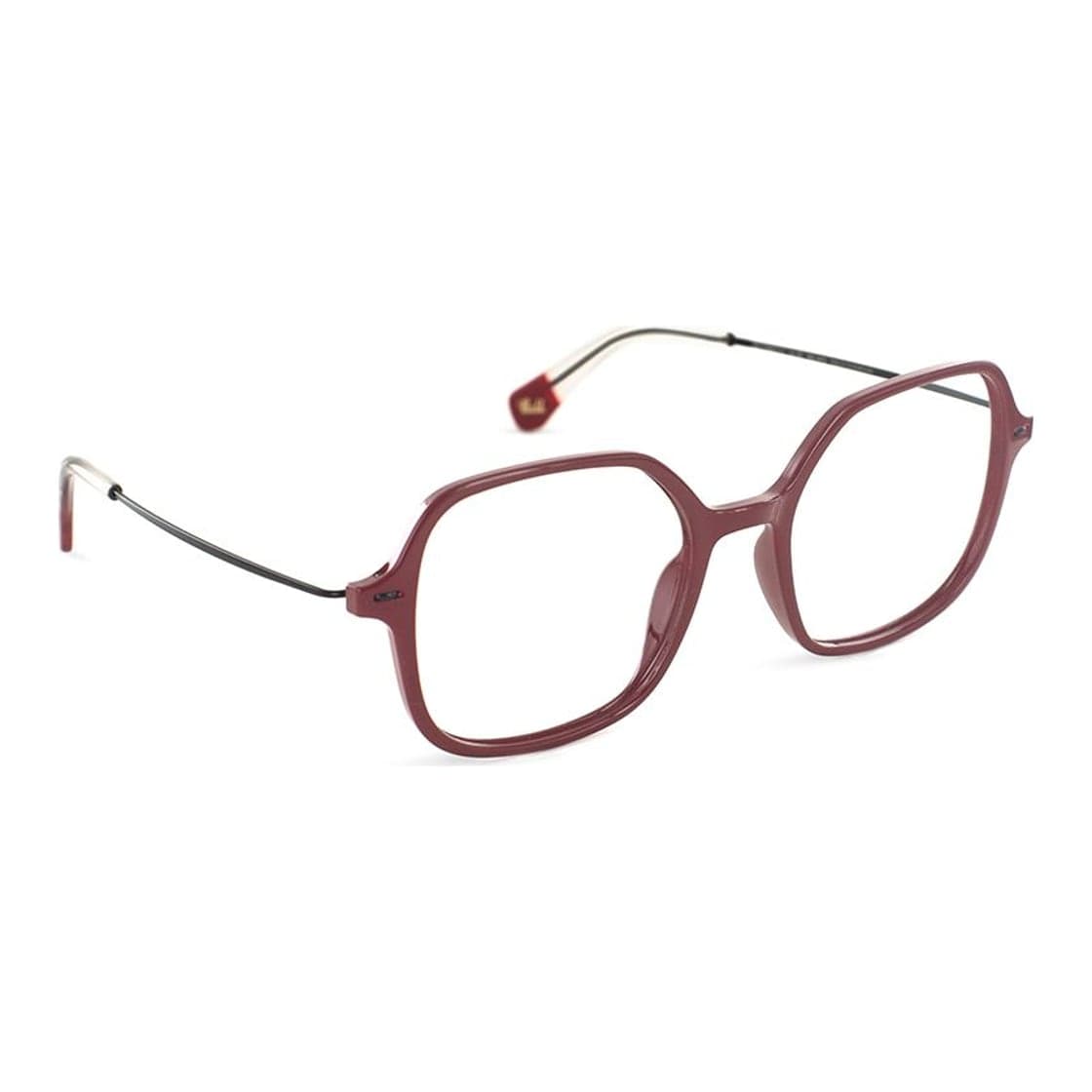 Armazón de receta Vulk Korna WINE RED-046 OPTICS, armazón de g-flex | bisagra integrada patilla de monel con terminal de acetato laminado hecho a mano, foto 2