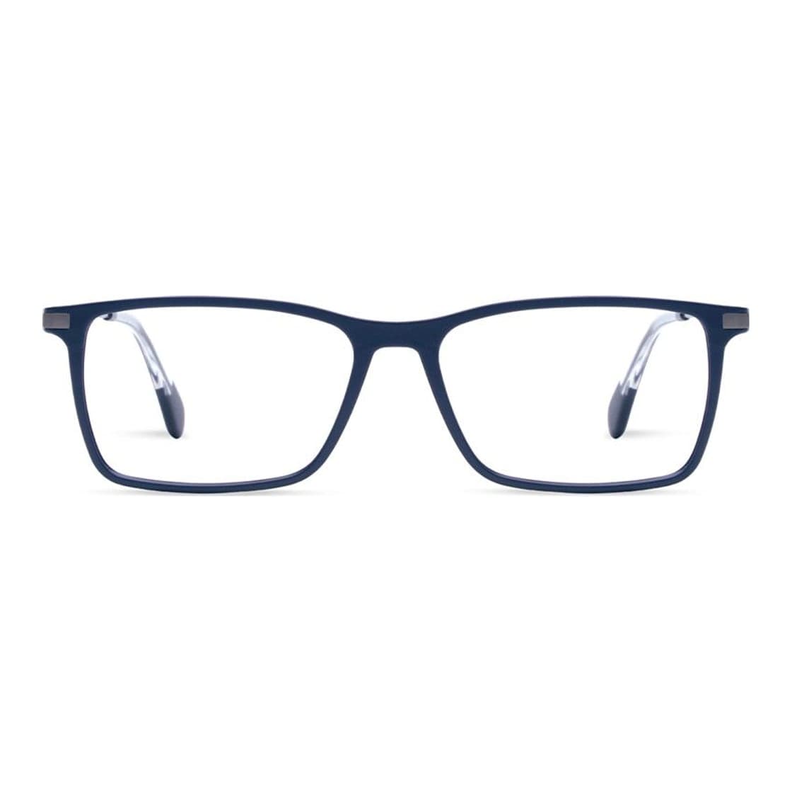 Armazón de receta Vulk Vround MBLUE-GUN OPTICS *, armazón de g-flex con bisagra integrada, patilla de monel con terminal de acetato laminado hecho a mano