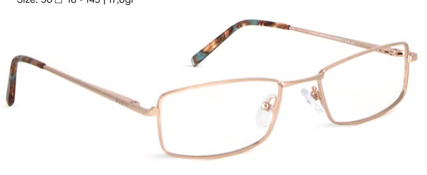 Armazón de receta Rusty Gallow LG OPTICAL, armazón de metal, patillas de metal con terminales de acetato hechas a mano
