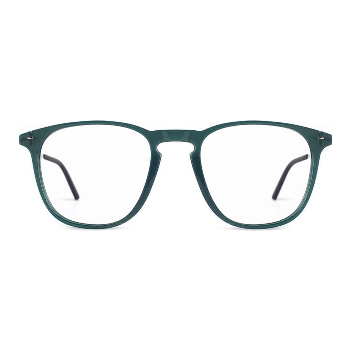 Armazón de receta Vulk Peigs CLEAR GREEN-LG OPTICS *, armazón de g-flex con bisagra integrada, patilla de acero inoxidable con terminal de goma ajustable
