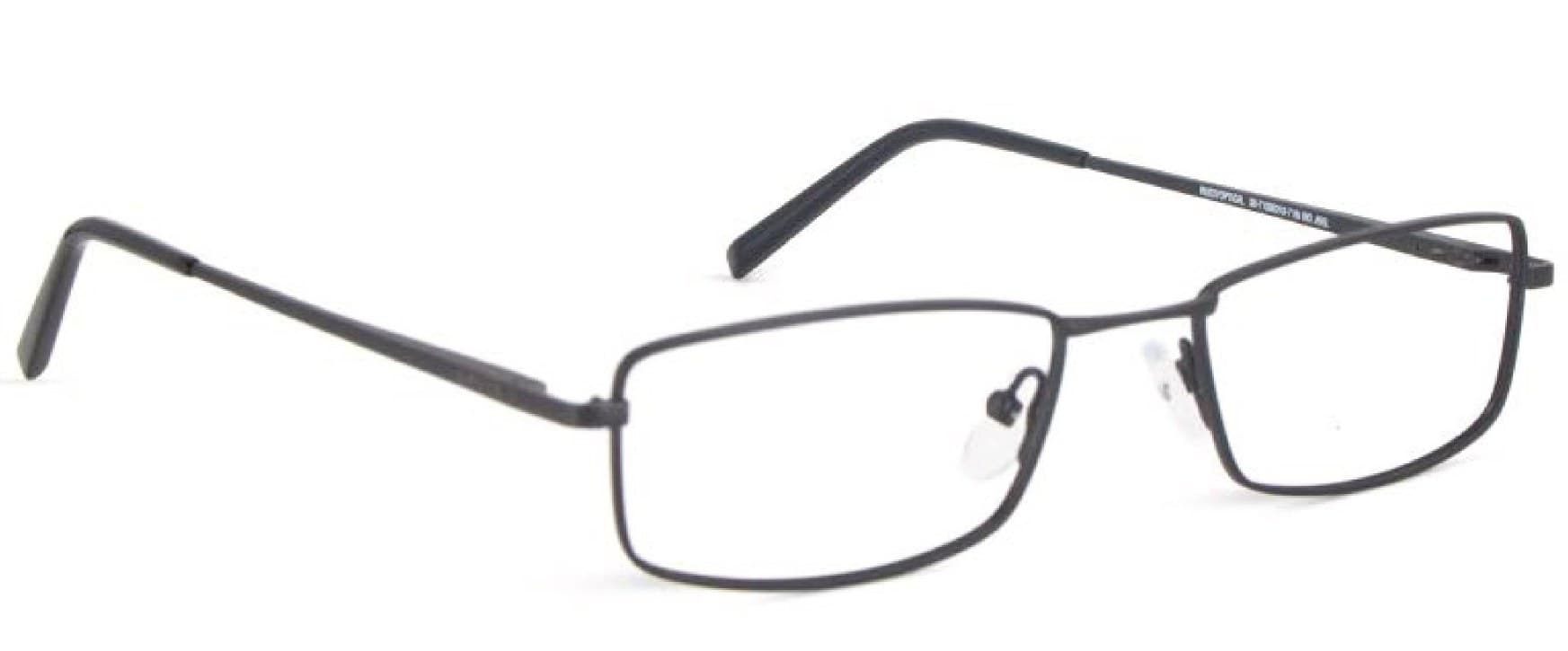 Armazón de receta Rusty Gallow MBLK OPTICAL, armazón de metal, patillas de metal con terminales de acetato hechas a mano