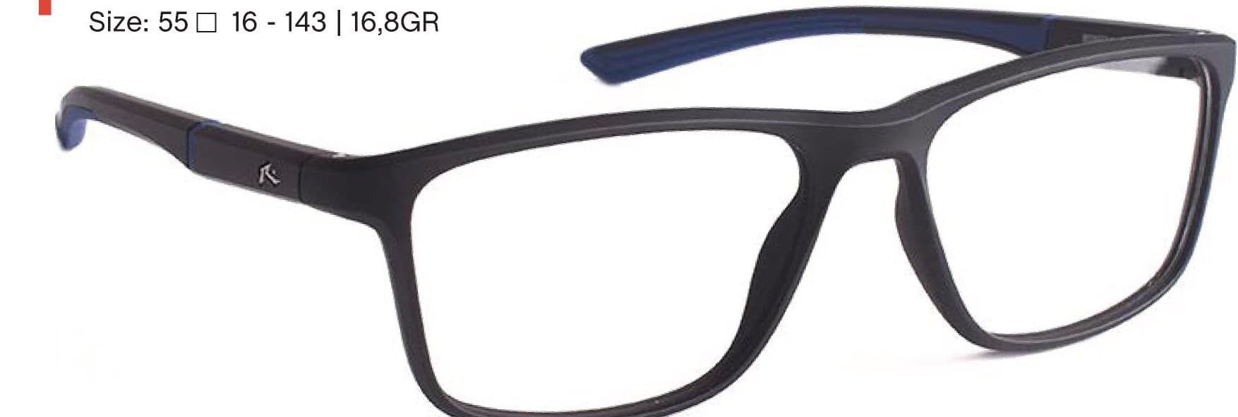 Armazón de receta Rusty Midwest C1 OPTICAL, armazón de grilamid, patilla de grilamid de doble inyección en goma, terminal ajustable